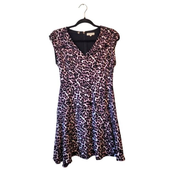 Rebecca Taylor Pink Leopard Print Dress - Picture 1 of 5